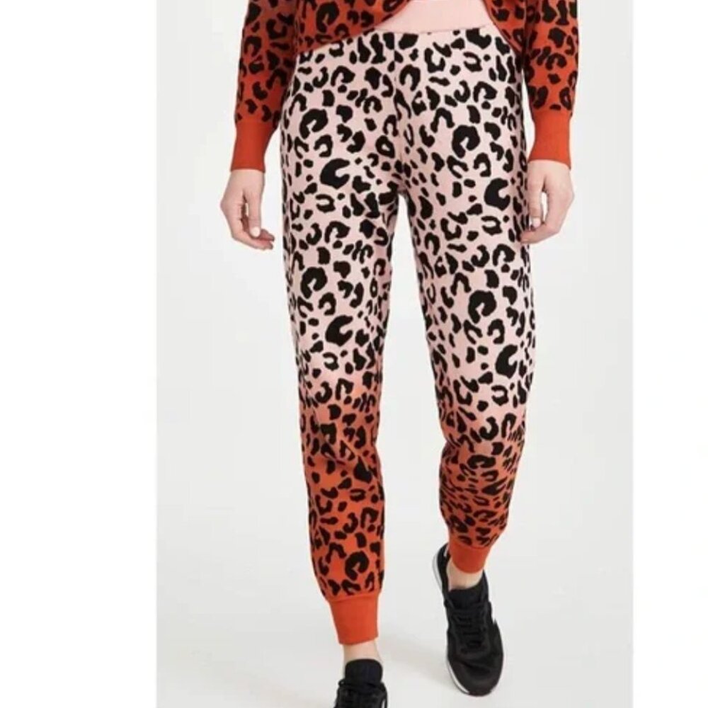 NWT 525 AMERICA X REVOLVE Lepoard Dip Dye Joggers PANT SMALL